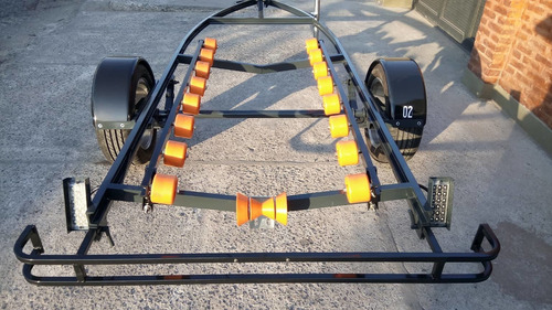 Imagen 4 de 14 de Trailer Nautico Para Moto Triplaza Homologado Patentable