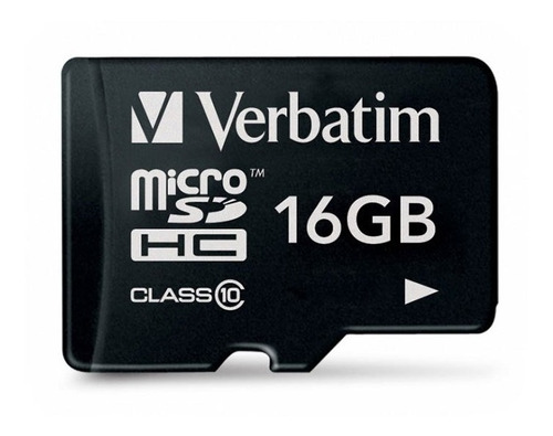 Imagen 1 de 3 de Memoria Micro Sd 16 Gb Verbatim Clase 10 Celulares 44082