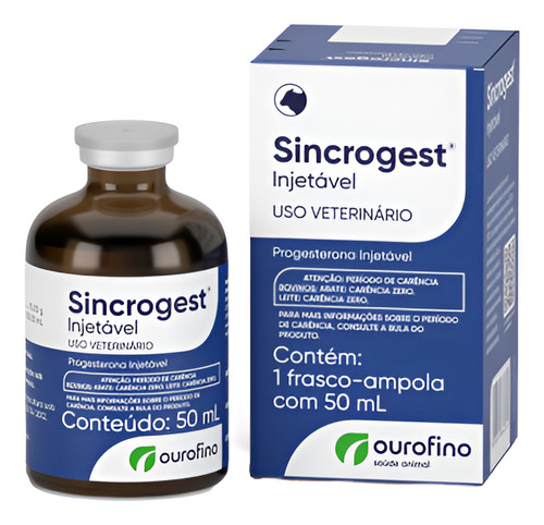 Sincrogest Injetável 50ml Para Vaca - Ourofino