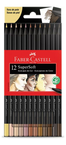 Ecolápis Supersoft 12 Tons Fsc Faber-castell