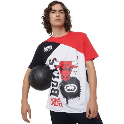 Polera Ecko Nba Chicago Bulls Wht-blk