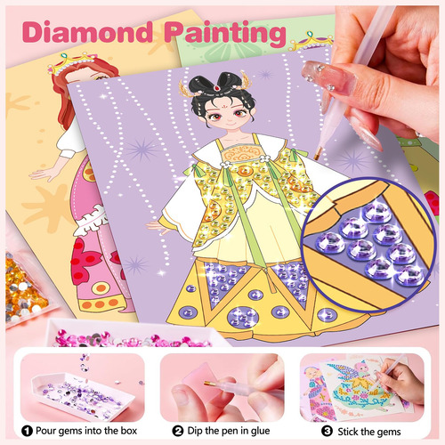 Kit De Brinquedos Craft Activity Zhoc Art Craft Para Meninas
