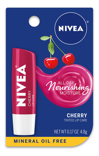 Cuidado De Los Labios Sabor A Cereza Nivea 0.17 Onzas 