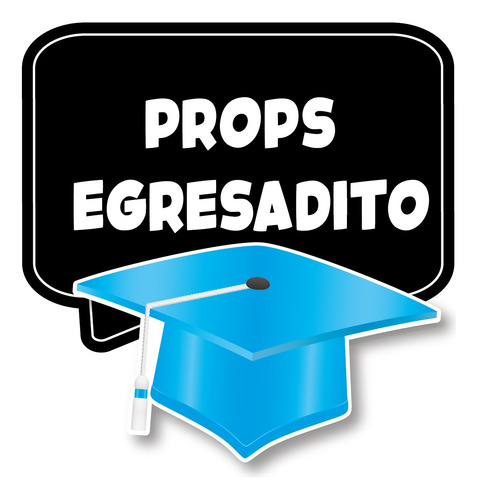 Photobooth Props Imprimible Egresados Graduacion Jardin