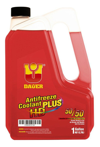 Refrigerante Dauer 50/50 Galón 3,78l Rojo