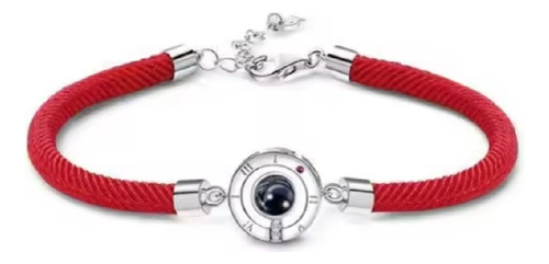 Pulsera Roja Con Dije Te Amo En 100 Idiomas 