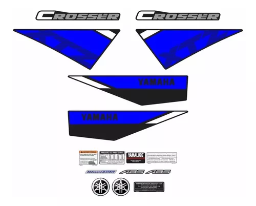 Kit Adesivos Faixa Moto Yamaha Xtz Crosser 150 2022 Emblema