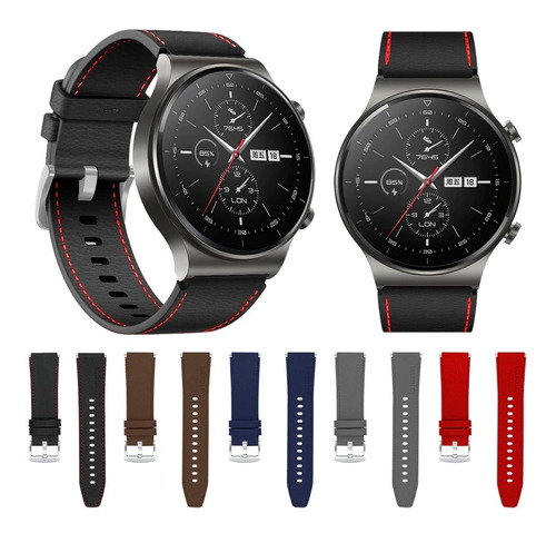 Correa De Piel Premium Para Huawei Watch Gt 2 Pro