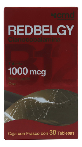 Redbelgy Cianocobalamina 30 Tabletas 1000mcg