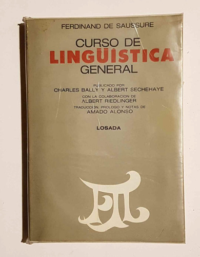 Curso De Linguistica General, Ferdinand De Saussure