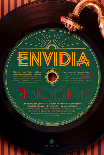 Envidia, de Patricia Suarez. Editorial Vestales, tapa blanda en español, 2023