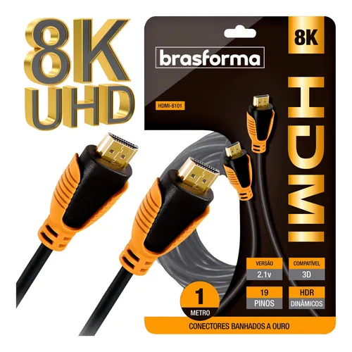 Cable Hdmi 2.1 8k 4K Ultra HD Earc 120 Hz 1 m TV Ps5 Xbox