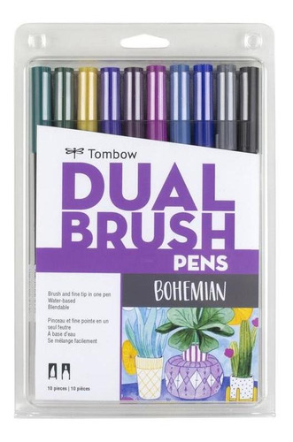 Set Marcadores Dualbrush Bohemian X 10