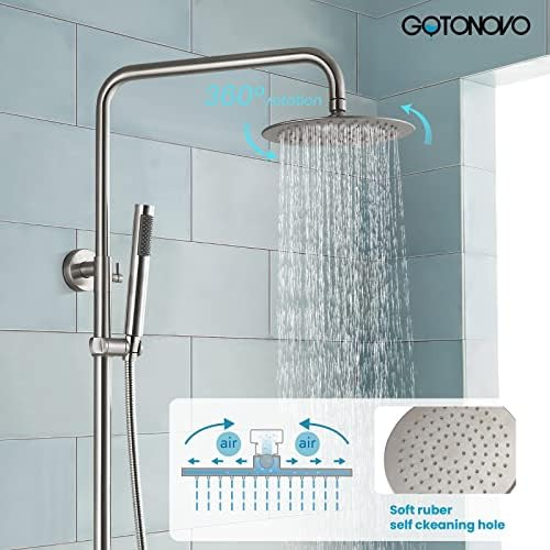 Grifo De Ducha De Acero Inoxidable Sus304 Cabezal De Ducha T