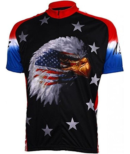 World Jerseys Mens American Eagle Jersey De Ciclismo