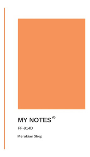 My Notes: Libreta My Notes Pantone Naranja -pantone Notebook