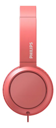 Auriculares Cableados 3,5mm Philips Tah4105 30mw Rojo Microfono
