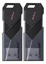 Comprar Pack De 2 Memorias Usb Kingston Datatraveler Exodia Onyx 64g