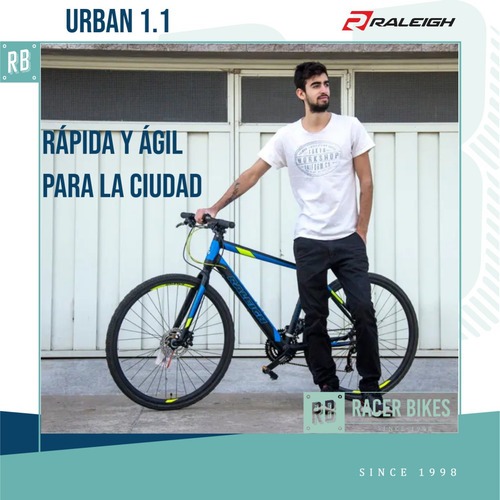 Imagen 2 de 10 de Bicicleta Raleigh Urban 1.1 Aluminio Disco - Racer Bikes