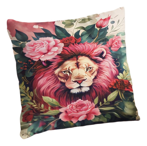 Almohadon Decorativo 38x38 Cm Modelo Leon #44