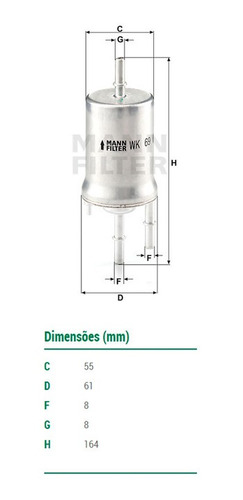 Filtro Combustivel Audi Tt Roadster 2.0 16v 07-18