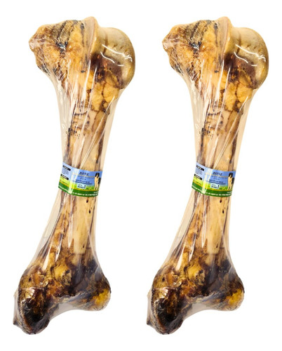 2 Osso De Fêmur Bovino Premium Para Cães Grandes Dip Dog