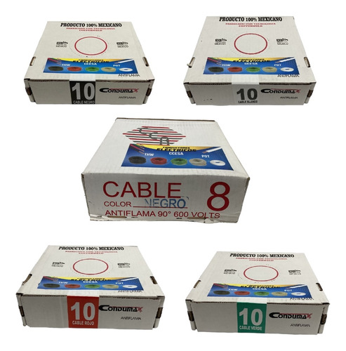Cable Thw Cal. 8(1) 10(4) Rollos 100 % Cobre  (90 Mts) 