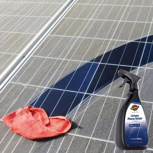 Limpa Placa Solar Máxima Eficiência E Proteção Solar