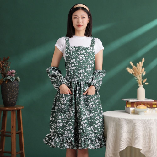 Delantales De Chef Vintage Pinafore, 3 Unidades, Verdes, Man