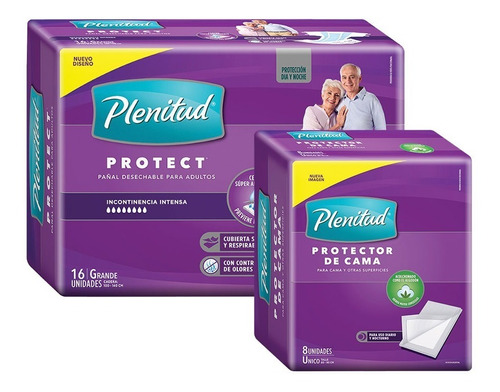 Pañal Para Adultos Plenitud Protect + Protector De Cama