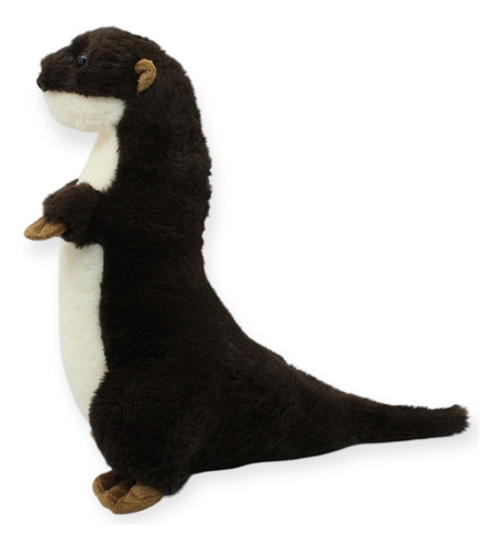 Nutria De Peluche Café Suave Juguete Animales Tierna De 31cm Color Marrón Oscuro
