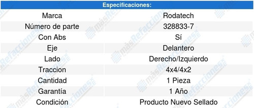 Maza Rueda Delantera Mountaineer 02-05 Rodatech 5654970