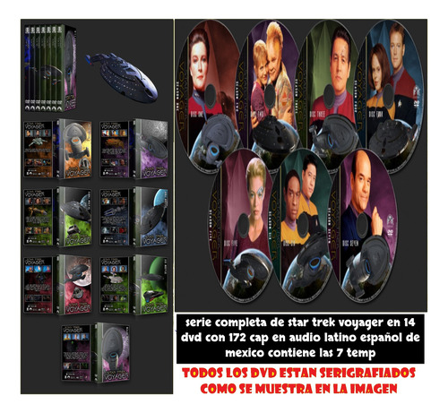 Star Trek: Voyager Completa En Latino Para Dvd