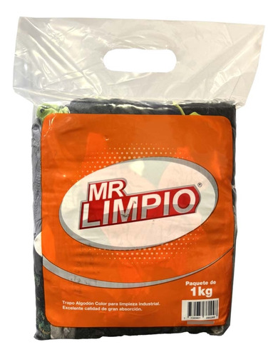 Mr. Limpio - Trapo Color Algodón Pqte. De 1 Kilo