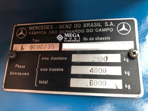 Imagem 10 de 13 de Mb 608 No Chassis 6,5m