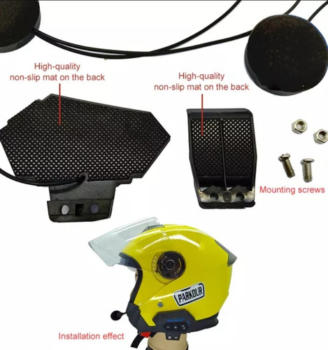 Imagen 7 de 10 de Audífonos Inalámbricos Bluetooth Para Casco De Motos