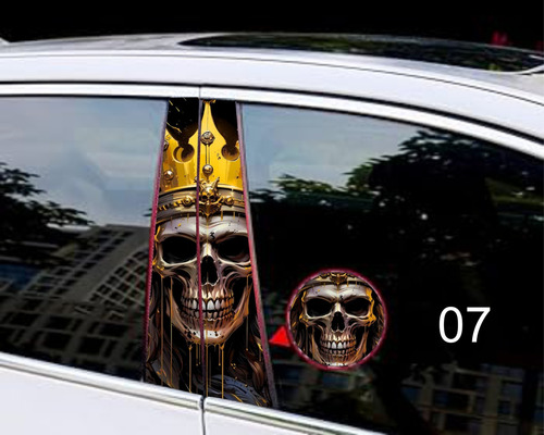 Juego D Calcomanías Para Postes Entrepiertas Para Carro (Usado)