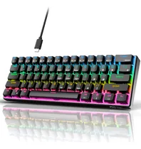 Comprar Rk Royal Kludge Rk61 Teclado Mecánico Para Juegos Con Cab...