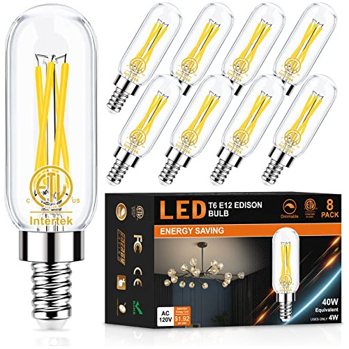 Bombillas Led E12 Candelabro, 40w Equivalente, Luz Natu...