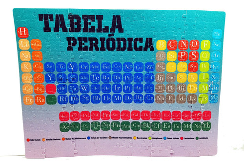 Jogo Da Memória Tabela Periódica + Quebra-cabeça 120 Peças
