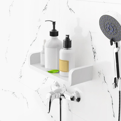 Imagen 5 de 12 de 2x Estantes De Pared Flotantes Blancos En Forma De U Para