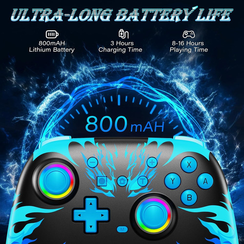 Controlador Switch Pro Para Nintendo Switch/lite/oled (azul)