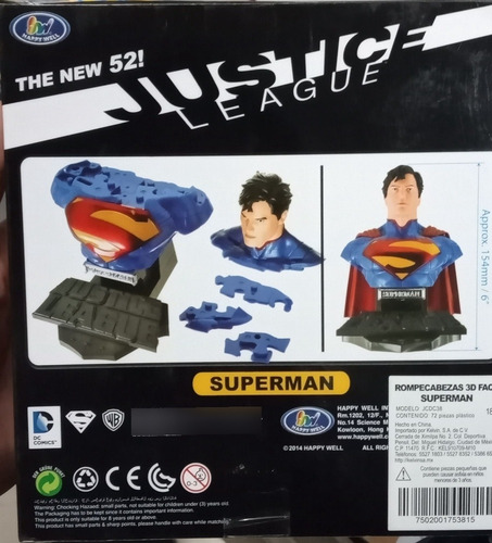 Rompecabezas 3d Superman Dc Comics (Usado)