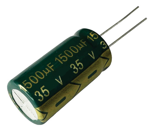 Kit 20 Pçs Capacitor Eletrolitico 1500mf X 35v - 105º Graus