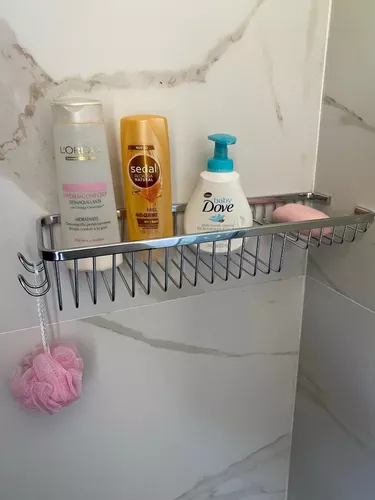 Organizador Porta Shampoo Jabonera De Ducha Baño Acero Inox