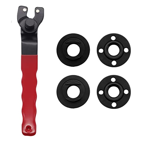 Dianrui Lock-nut Grinder Wrench (rojo) Con 4pcs Grinder Shaf