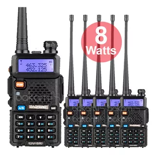 Oferta! 5 Radios Baofeng Uv-5r Walkie Talkie Uhf Vhf 2 Vias