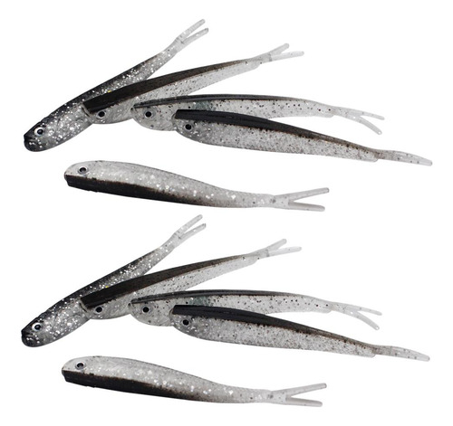 0 Señuelos De Pesca Suaves Artificiales Fish Swimbaits 7.5cm