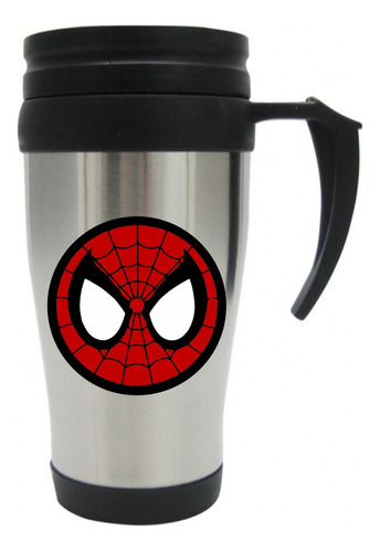 Vaso Viajero Metalico Spiderman Hombre Araña Mugs 