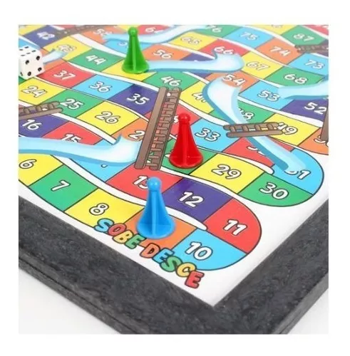 Jogo 2 Em 1 Ludo E Sobe Desce Tabuleiro 23cm Prenda Atacado